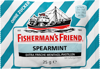 Pastillen, spearmint, Minze, zuckerfrei Fisherman's Friend