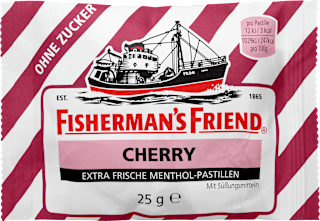 Pastillen, wild cherry, Wildkirsche, zuckerfrei Fisherman's Friend