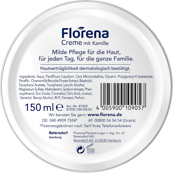 Körperpflege Creme Kamille Florena