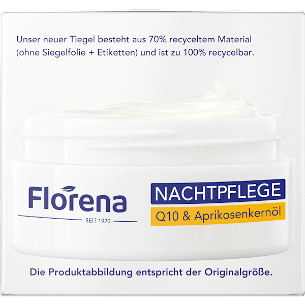 Nachtcreme Q10 & Aprikosenkernöl Florena