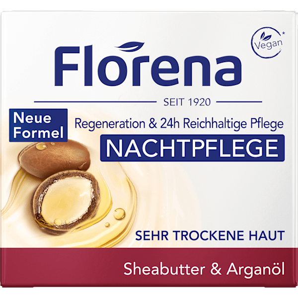 Nachtcreme Sheabutter & Arganöl Florena