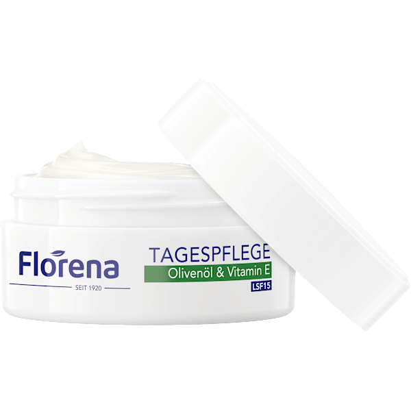 Tagescreme Olivenöl & Vitamin E LSF 15 Florena