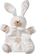 Handpuppe Hase, weiß fluffies