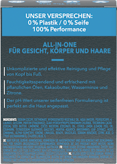 Festes Duschgel Men Wasserminze & Zitrone 3in1 Foamie