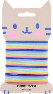 Gummi-Twist Rainbow, mehrfarbig (21,5x11,5x1,5 cm), 1 St folia
