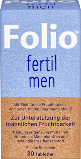 Fertil men Folsäure Tabletten 30 Stück Folio