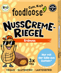 Kindersnack Nusscreme-Riegel Erdnuss, ab 3 Jahren (3x28 g) foodloose