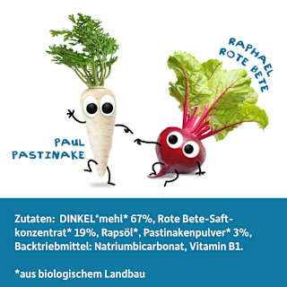 Babykeks Rübchen Rote Bete & Pastinake, ab dem 8. Monat Freche Freunde