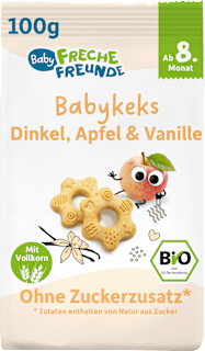 Babykekse Dinkel, Apfel & Vanille ab dem 8. Monat  Freche Freunde