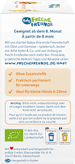 Babysnack Knusper-Schnitte Banane & Kürbis ab dem 8. Monat, 6x14g Freche Freunde