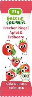 Fruchtriegel Apfel & Erdbeere ab 3 Jahren Freche Freunde