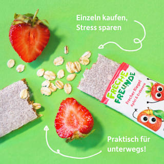 Fruchtriegel Apfel & Erdbeere ab 3 Jahren Freche Freunde
