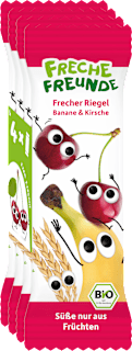 Fruchtriegel Banane & Kirsche, ab 1 Jahr (4x23 g) Freche Freunde