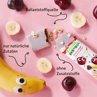 Fruchtriegel Banane & Kirsche, ab 1 Jahr (4x23 g) Freche Freunde