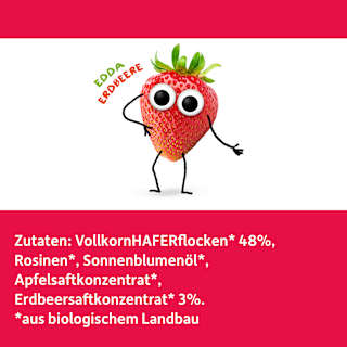 Fruchtriegel Hafer Erdbeere, ab 3 Jahren, (6x30 g) Freche Freunde