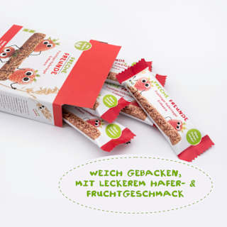 Fruchtriegel Hafer Erdbeere, ab 3 Jahren, (6x30 g) Freche Freunde