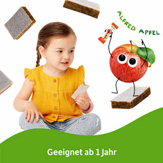 Fruchtriegel mit Getreide Apfel Karotte ab 1 Jahr, (4x23 g) Freche Freunde