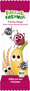 Fruchtriegel mit Getreide Rote Traube, Banane & Aronia ab 3 Jahren, (4x23 g) Freche Freunde