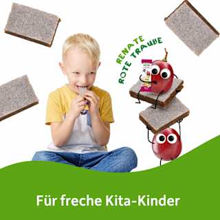 Fruchtriegel mit Getreide Rote Traube, Banane & Aronia ab 3 Jahren, (4x23 g) Freche Freunde