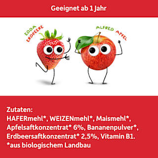Kindermüsli Apfel & Erdbeere ab 1 Jahr Freche Freunde