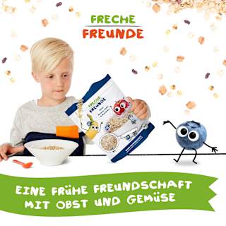 Kindermüsli Banane, Apfel & Blaubeere ab 1 Jahr Freche Freunde