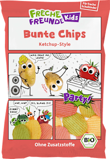 Kindersnack Bunte Chips Ketchup Style, für Schulkinder  Freche Freunde