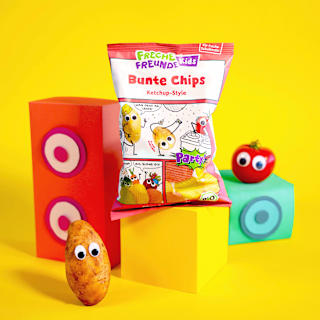 Kindersnack Bunte Chips Ketchup Style, für Schulkinder  Freche Freunde