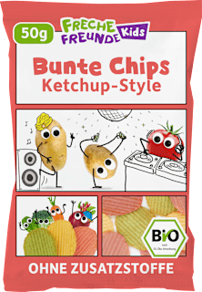 Kindersnack Bunte Chips Ketchup Style, für Schulkinder  Freche Freunde