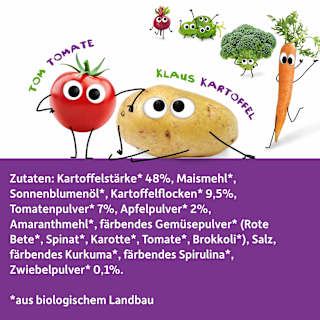 Kindersnack Bunte Chips Ketchup Style, für Schulkinder  Freche Freunde