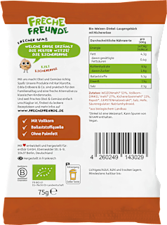 Kindersnack Freche Brezeln Kichererbse, ab 4 Jahren  Freche Freunde