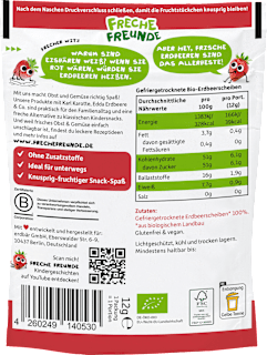 Kindersnack Fruchtchips Erdbeere, ab 3 Jahre Freche Freunde