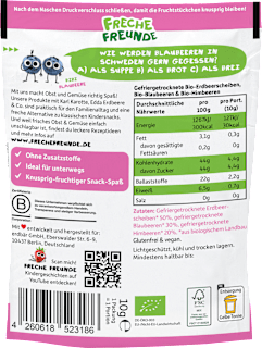 Kindersnack Fruchtchips Roter Beerenmix, ab 3 Jahren Freche Freunde