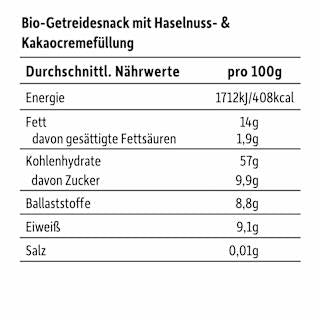 Kindersnack Knusper Bits Kakao Nuss, für Schulkinder Freche Freunde