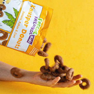 Kindersnack Knusper Donuts Banane, Kakao & Zimt ab 3 Jahren Freche Freunde