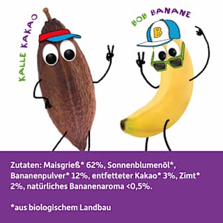 Kindersnack Knusper Donuts Banane, Kakao & Zimt ab 3 Jahren Freche Freunde