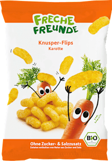 Kindersnack Knusper-Flips Karotte ab 1 Jahr Freche Freunde
