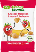 Kindersnack Knusper-Herzchen Banane & Erdbeere, ab 1 Jahr  Freche Freunde
