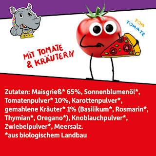 Kindersnack Knusper Kringel Pizza Style, ab 4 Jahren  Freche Freunde