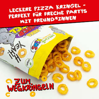 Kindersnack Knusper Kringel Pizza Style, ab 4 Jahren  Freche Freunde