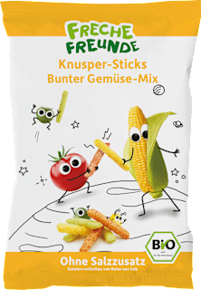 Kindersnack Knusper-Sticks bunter Gemüse-Mix ab 1 Jahr Freche Freunde