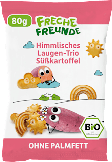 Kindersnack Laugen-Trio Süßkartoffel ab 3 Jahren Freche Freunde