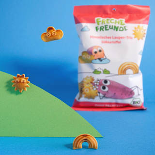 Kindersnack Laugen-Trio Süßkartoffel ab 3 Jahren Freche Freunde