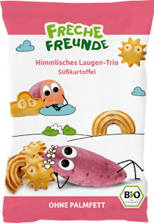 Kindersnack Laugen-Trio Süßkartoffel ab 3 Jahren Freche Freunde