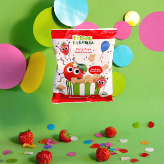 Kindersnack Party Pops Apfel Erdbeere ab 1 Jahr Freche Freunde