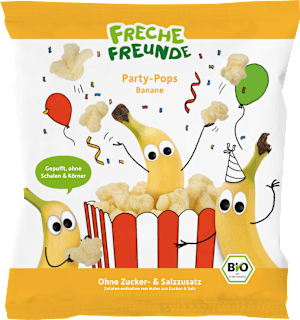 Kindersnack Party Pops Banane, ab 1 Jahr Freche Freunde