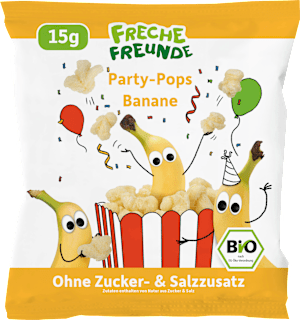 Kindersnack Party Pops Banane, ab 1 Jahr Freche Freunde