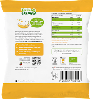 Kindersnack Party Pops Banane, ab 1 Jahr Freche Freunde