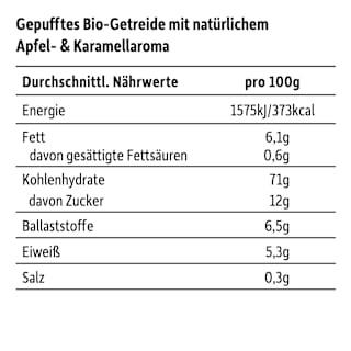 Kindersnack Poppies Apfel-Karamell Style, für Schulkinder Freche Freunde