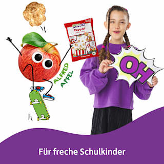 Kindersnack Poppies Apfel-Karamell Style, für Schulkinder Freche Freunde