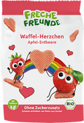 Kindersnack Waffel-Herzchen Apfel-Erdbeere, ab 1 Jahr Freche Freunde